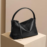 Genuine Leather Hobo Bags black Leather Hobo Shoulder Bag Womens 