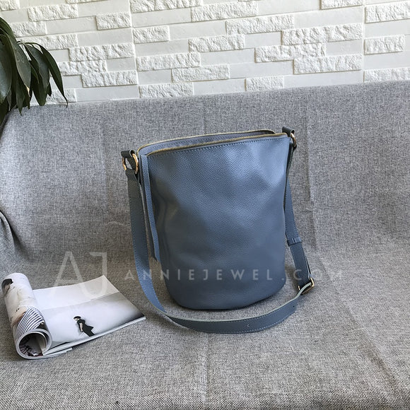 Blue Leather Hobo Bag With Zipper Real Leather Hobo Bags Leather Hobo Crossbody Womens 