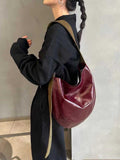 Leather Hobo Crossbody burgundy Slouchy Purse burgundy Hobo Crossbody Bag Womens 