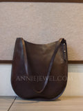 Minimalist Hobo Bag Women's Leather Hobo Bags brown Genuine Leather Hobo shoulder bag