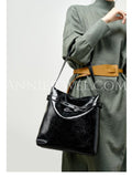 Waxed Leather Hobo Bag Brown Leather Hobo Purse Ladies Leather Hobo Bag 