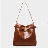 Waxed Leather Hobo Bag Brown Leather Hobo Purse Ladies Leather Hobo Bag 