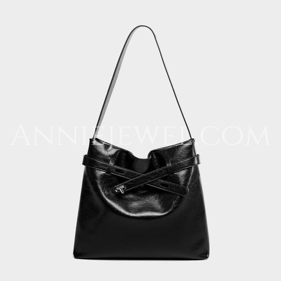 Black Leather Hobo Shoulder Bag Medium Hobo Purse Genuine Leather Hobo Purses Womens