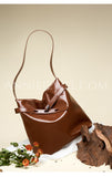 Waxed Leather Hobo Bag Brown Leather Hobo Purse Ladies Leather Hobo Bag 