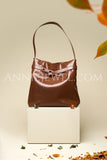 Waxed Leather Hobo Bag Brown Leather Hobo Purse Ladies Leather Hobo Bag 