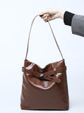 Waxed Leather Hobo Bag Brown Leather Hobo Purse Ladies Leather Hobo Bag 