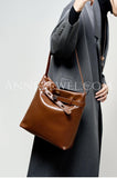 Waxed Leather Hobo Bag Brown Leather Hobo Purse Ladies Leather Hobo Bag 