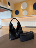 black Leather Hobo Tote Soft Leather Slouchy Hobo Bag Womens 