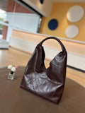 brown Hobo Leather Tote bag Slouchy Soft Leather Handbags Slouchy Hobo Shoulder Bag 