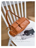 leather multi pocket crossbody bag leather crossbody bag multiple compartments