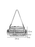line drawing of a shoulder bag