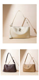 Women's Leather Shoulder Bag Medium Leather Shoulder Bag With Zipper 