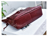 details of Real Leather Quilted Shoulder Bag With Chain Handle