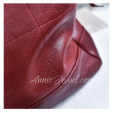 details of Real Leather Quilted Shoulder Bag With Chain Handle