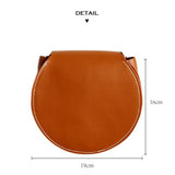 Genuine Leather Round Bag 