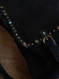 Rivet Small Brown Leather Backpack Womens Genuine Leather Satchel Backpack 