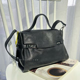 Black Satchel Handbag Leather Satchel Bag Crossbody Satchel Bag Womens 