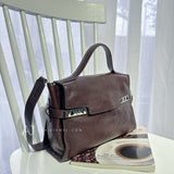 brown Satchel bag Genuine Leather Satchel Bag Crossbody Satchel Bag Womens 