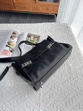 Black Satchel purse Genuine Leather Satchel Bag Crossbody Satchel Bag Womens 