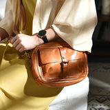 Women's Genuine Leather Satchel Crossbody Bag small satchel