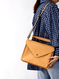 genuine leather satchel purse for women