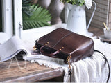 Brown Leather Satchel Handbag Ladies Satchel Handbags womens