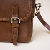 brown satchel purse