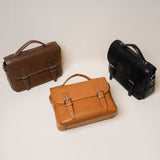 genuine leather small satchel purse