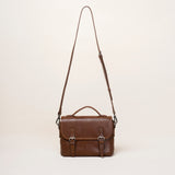 small leather satchel for women