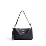 black Over The Shoulder Purse Genuine Leather Shoulder Bags For Women