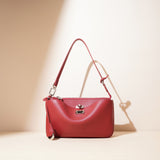 red Over The Shoulder Purse Genuine Leather Shoulder Bags For Women