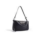 black Over The Shoulder Purse Genuine Leather Shoulder Bags For Women