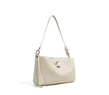 beige Over The Shoulder Purse Genuine Leather Shoulder Bags For Women