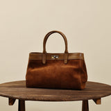 Genuine Leather Suede Tote Suede Leather Tote Bag Suede Leather Handbags Womens - Annie Jewel