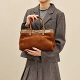 Genuine Leather Suede Tote Suede Leather Tote Bag Suede Leather Handbags Womens - Annie Jewel