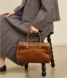 Genuine Leather Suede Tote Suede Leather Tote Bag Suede Leather Handbags Womens - Annie Jewel