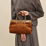 Genuine Leather Suede Tote Suede Leather Tote Bag Suede Leather Handbags Womens - Annie Jewel
