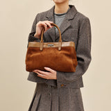 Genuine Leather Suede Tote Suede Leather Tote Bag Suede Leather Handbags Womens - Annie Jewel