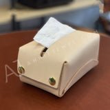 Genuine Leather Tissue Box Holder High Quality Cowhide Leather Tissue Box Holder