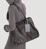 brown Leather Tote Bag Minimalist Leather Tote Real Leather Tote Bag Womens