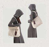 Beige Leather Tote Bag Minimalist Leather Tote Real Leather Tote Bag Womens