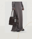 Black Leather Tote Bag Genuine Leather Tote Bag With Zipper For Womens