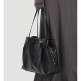 black Leather Tote Bag Minimalist Leather Tote Real Leather Tote Bag Womens