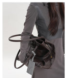 brown Leather Tote Bag Minimalist Leather Tote Real Leather Tote Bag Womens