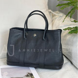 Womens Black Leather Handbag With Strap Genuine Leather Tote Bags For Women 