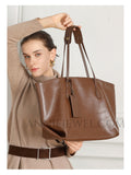 Genuine Leather Tote Bags For Women Cowhide Tote Minimalist Leather Tote Bag - Annie Jewel