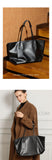 Genuine Leather Tote Bags For Women Cowhide Tote Minimalist Leather Tote Bag - Annie Jewel