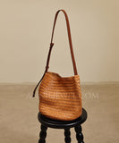 tan Woven Leather Bag Leather Woven Hobo Bag Woven Leather Bags Womens