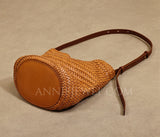 tan Woven Leather Bag Leather Woven Hobo Bag Woven Leather Bags Womens