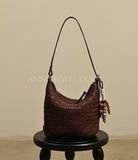 Woven Leather Hobo Bag brown Genuine Leather Woven Hobo Bag Leather For Women 